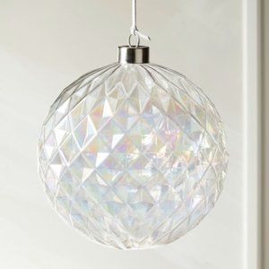 CB2 Facet Rainbow Luster Ornament Large (Set of 9)